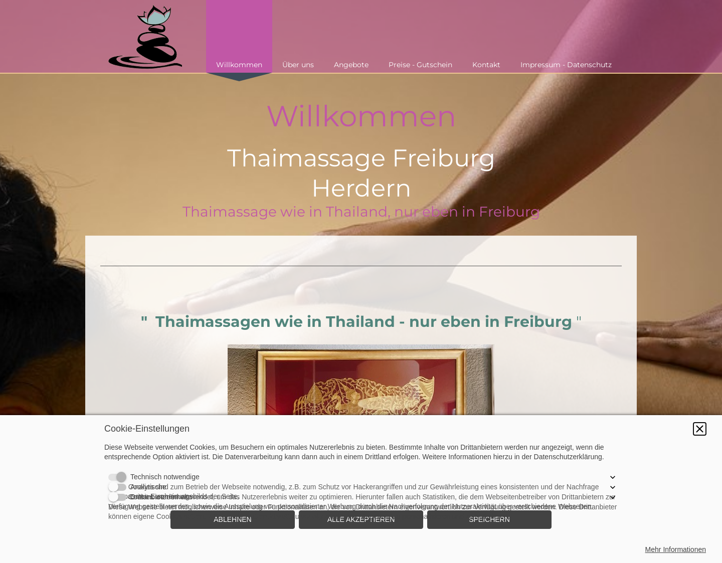 Aktuelle Website-Vorschau von Freiburg Thai Massage