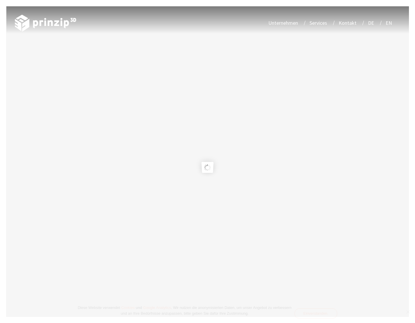Aktuelle Website-Vorschau von Prinzip 3D | Medienagentur