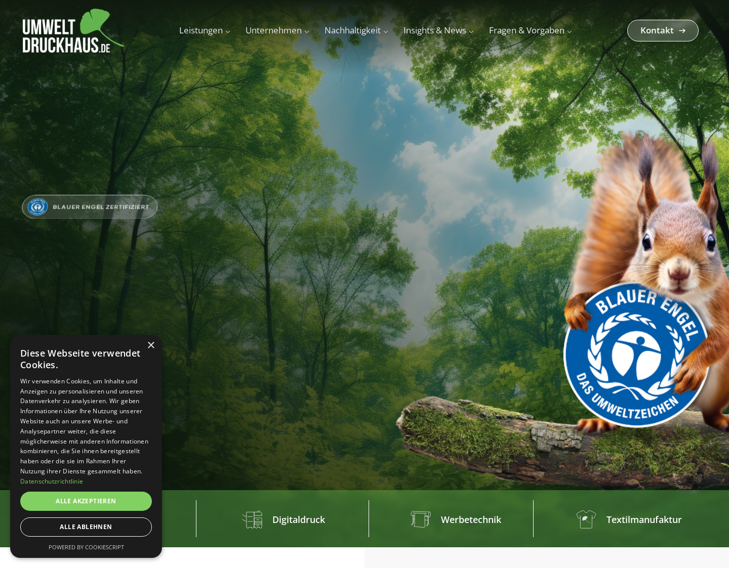 Aktuelle Website-Vorschau von Varnay Druck - Offsetdruck Hannover