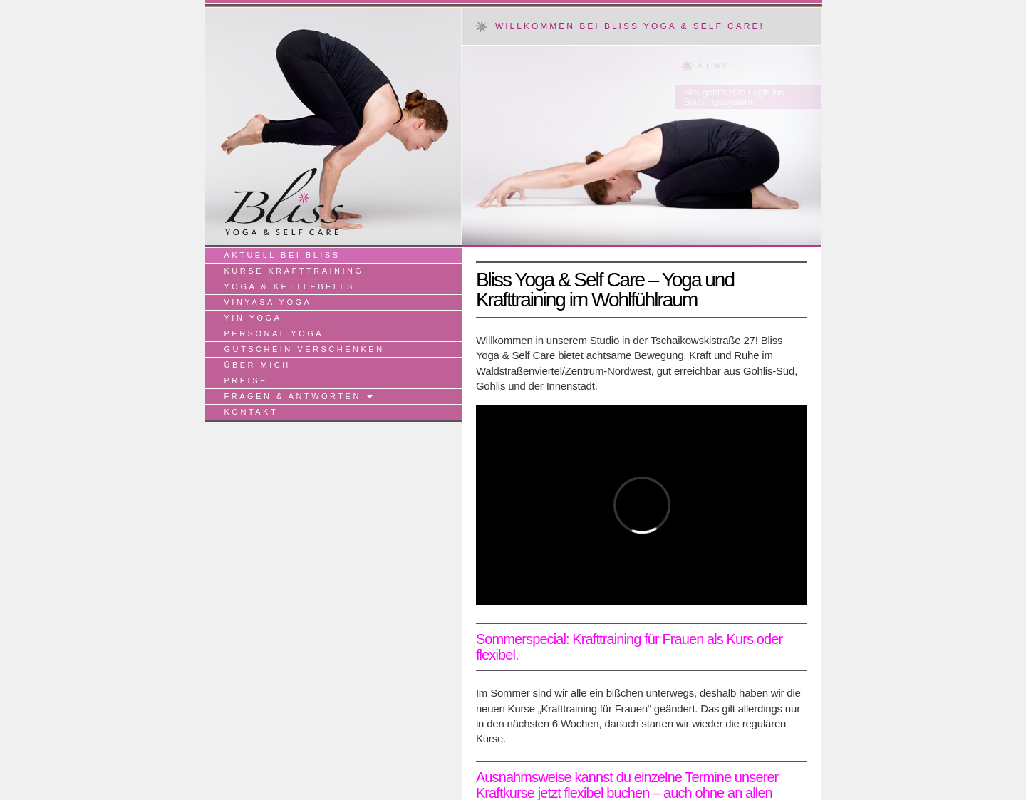 Aktuelle Website-Vorschau von Bliss Ashtanga Yoga Leipzig