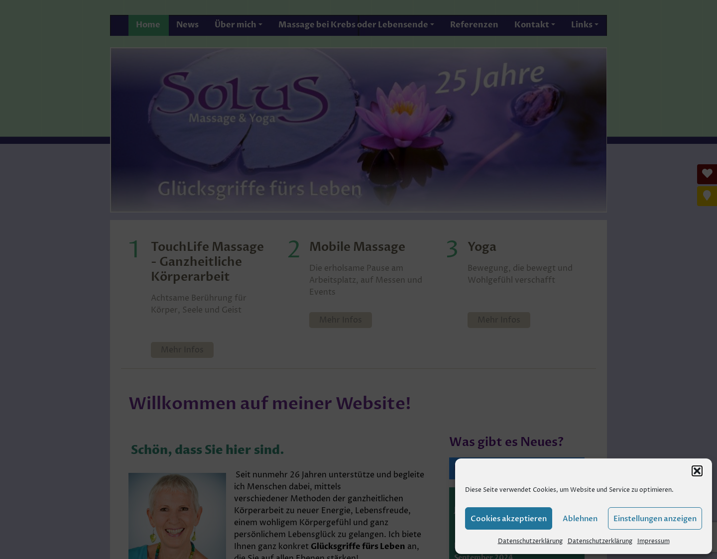 Aktuelle Website-Vorschau von Mobile Massage Frankfurt