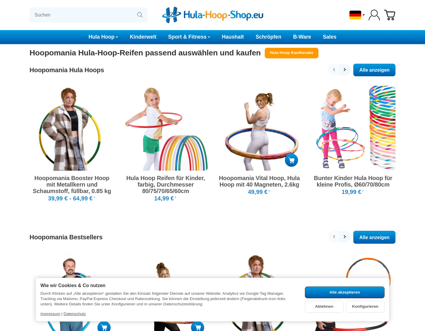 Aktuelle Website-Vorschau von Bauchtrainer