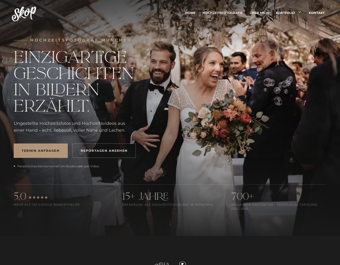 Aktuelle Website-Vorschau von Fotograf München