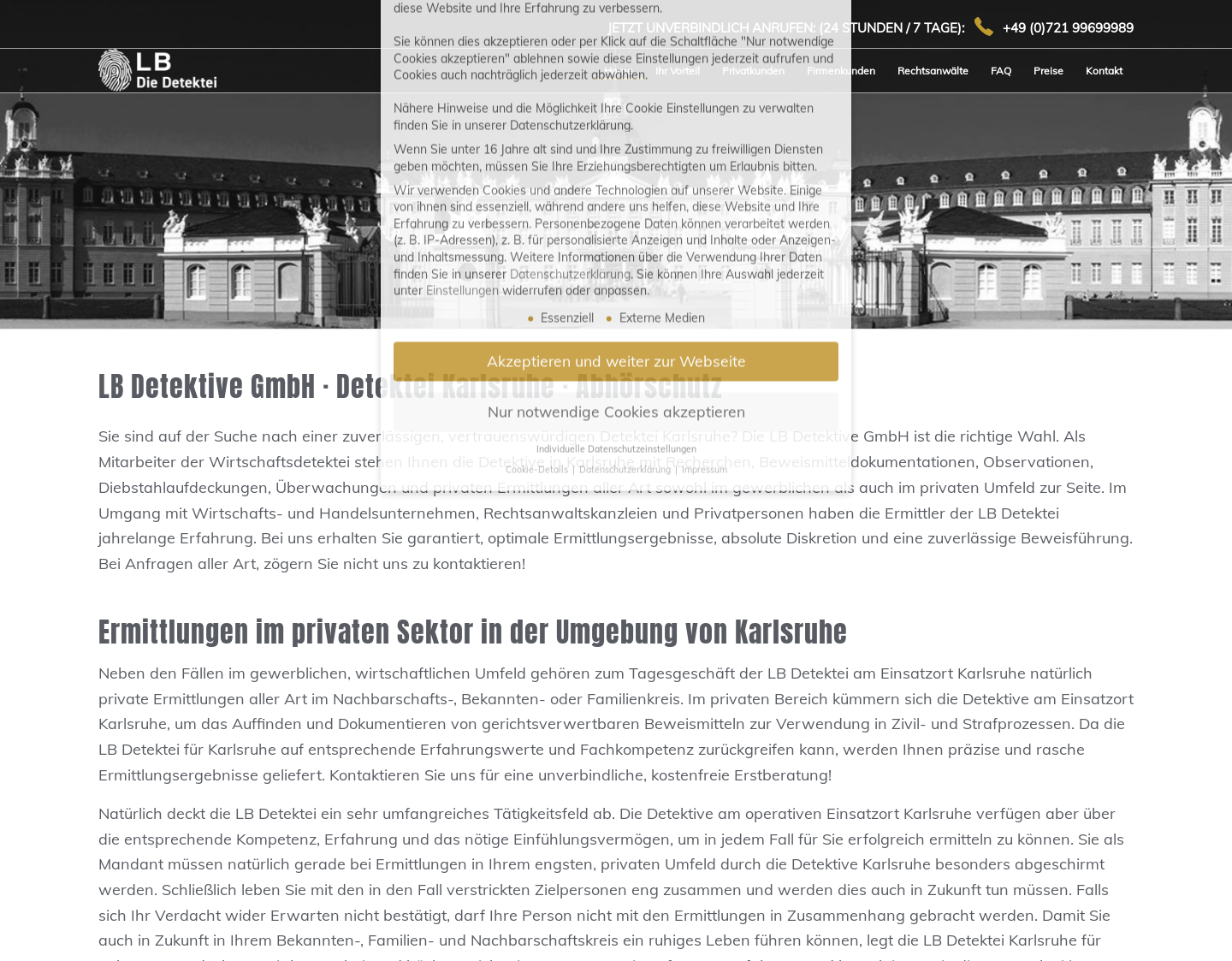 Aktuelle Website-Vorschau von Videoueberwachungen