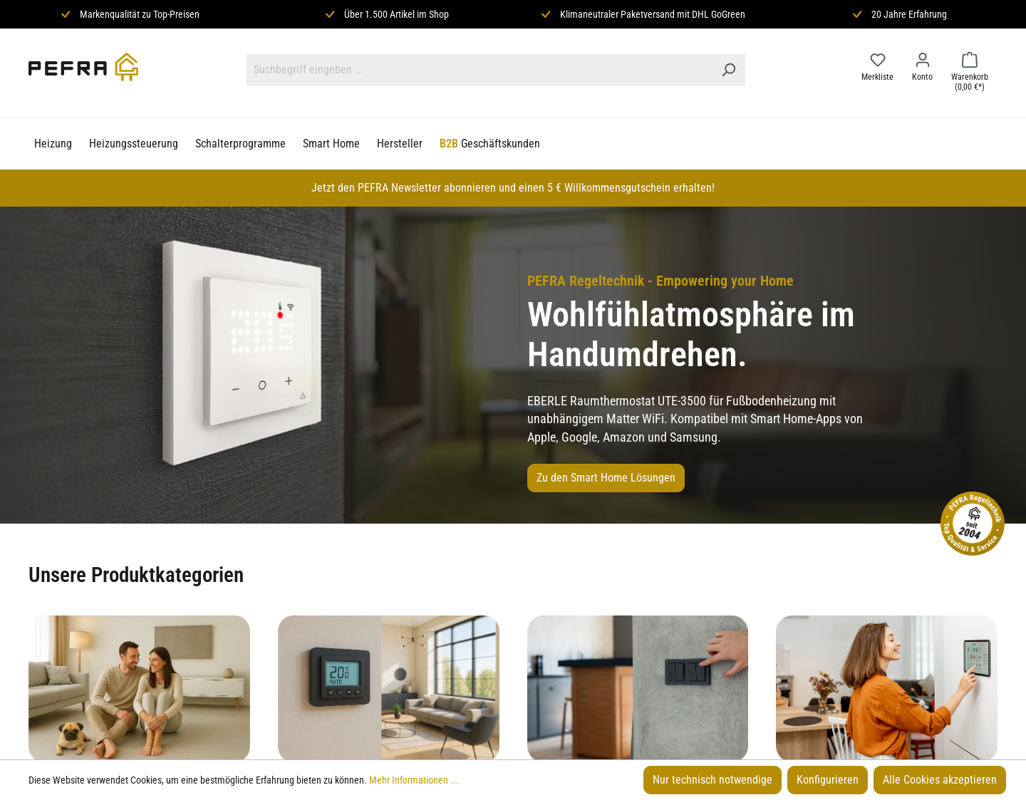 Aktuelle Website-Vorschau von PEFRA Elektroheizung GmbH