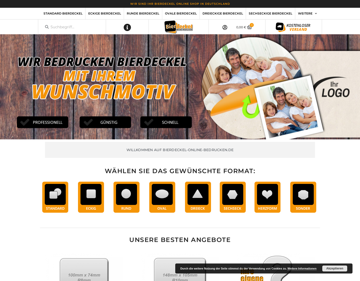 Aktuelle Website-Vorschau von Bierdeckel mal ganz anders