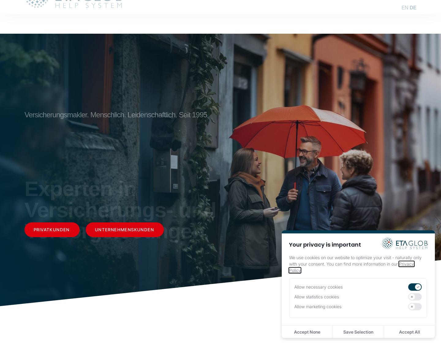 Aktuelle Website-Vorschau von J+C Budmiger GmbH