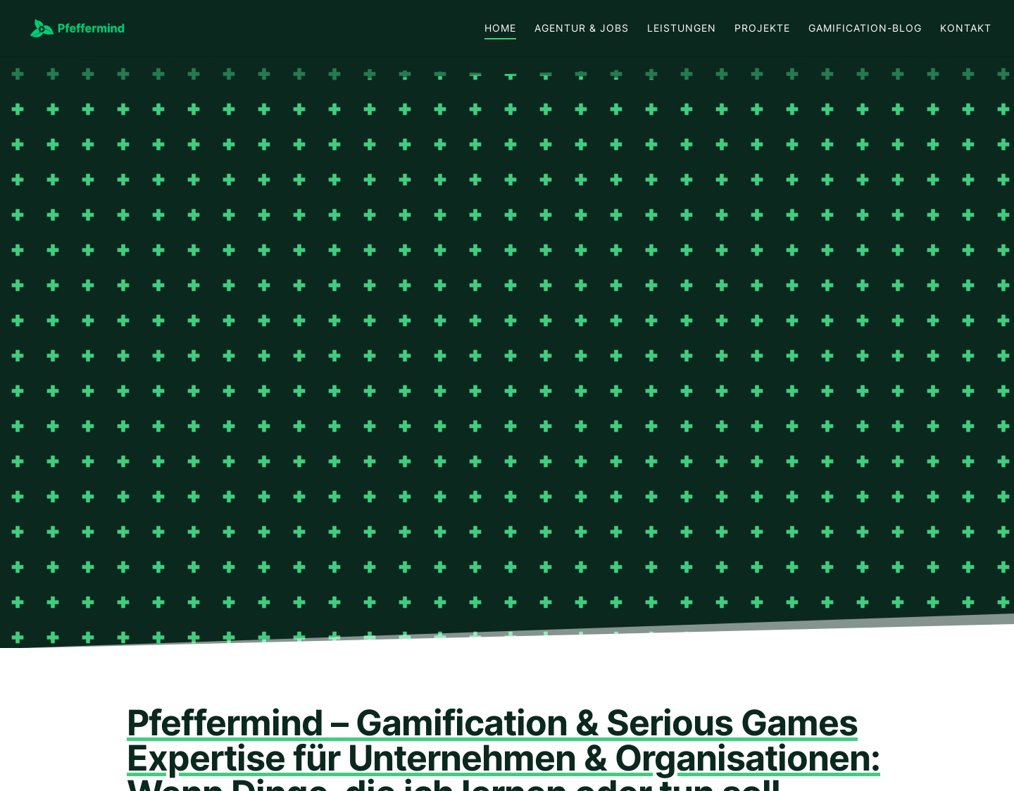 Aktuelle Website-Vorschau von Pfeffermind Consulting GmbH