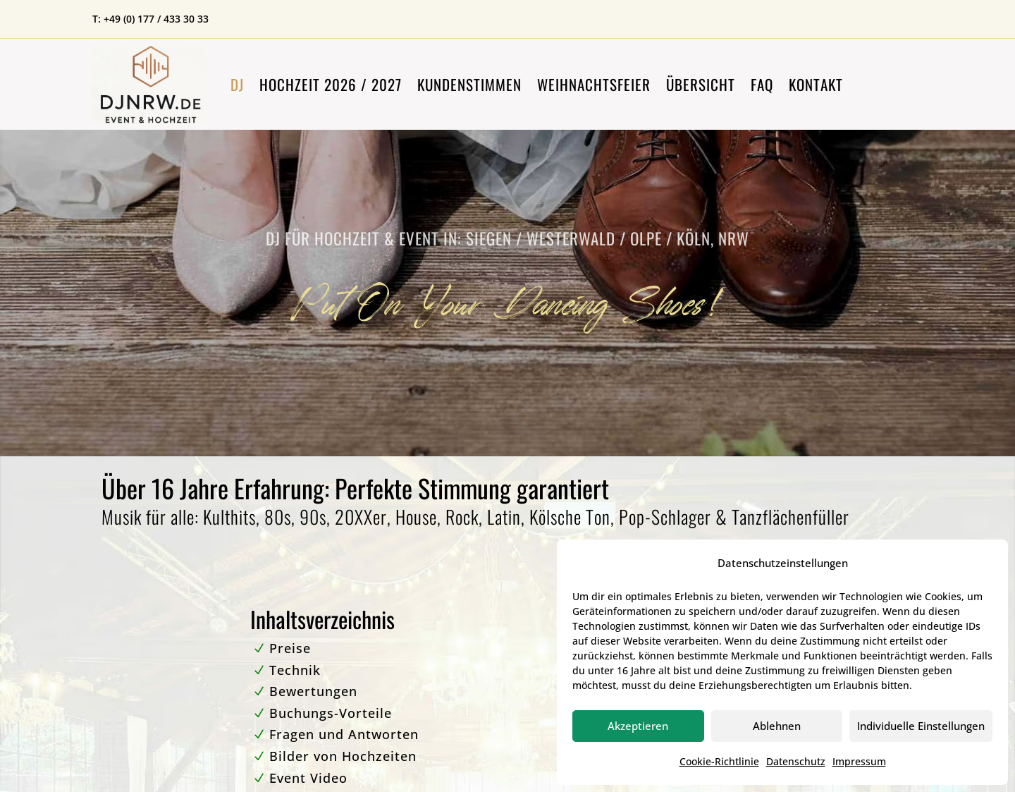Aktuelle Website-Vorschau von Guter Event und Hochzeits DJ Beatpoet Siegen