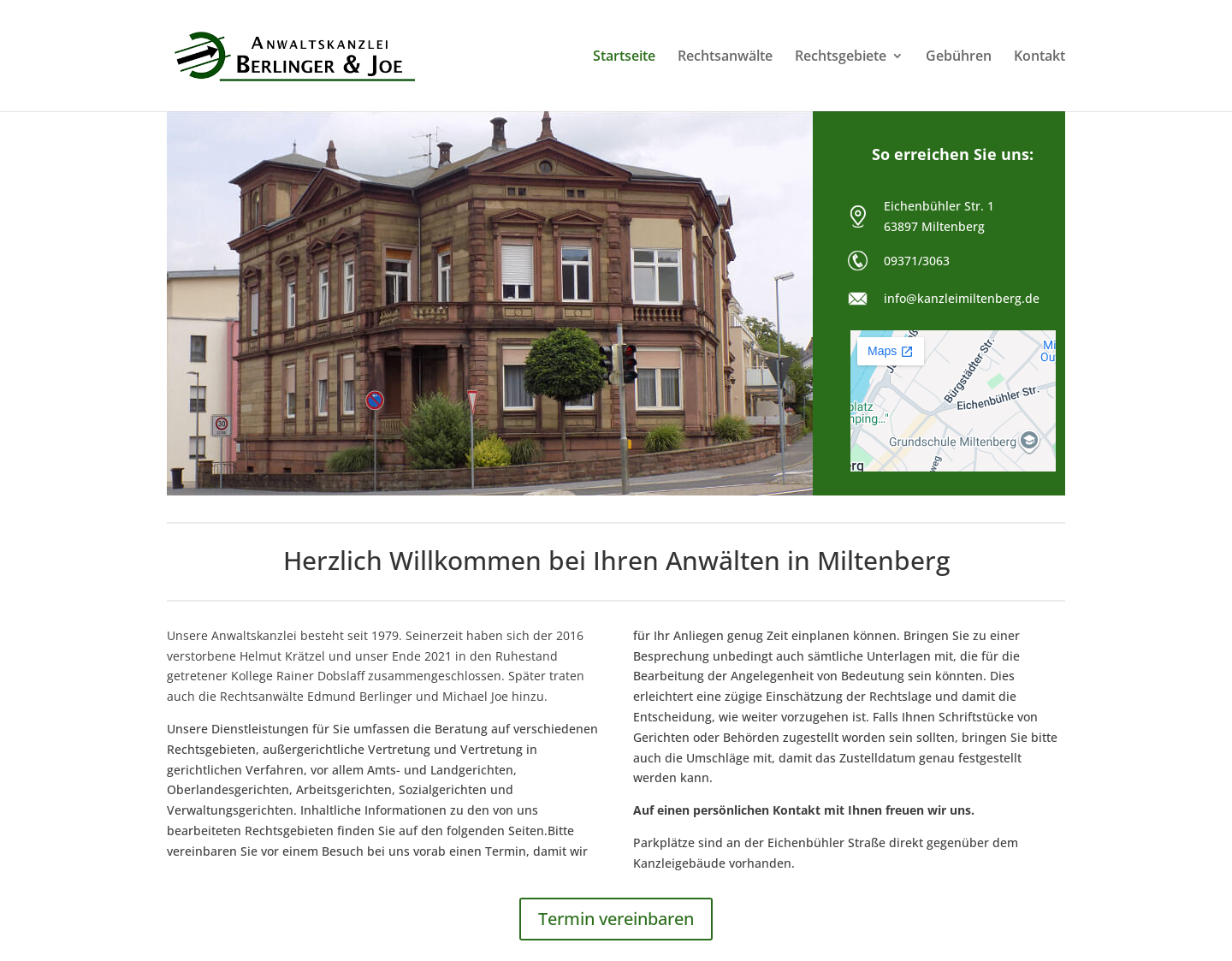 Aktuelle Website-Vorschau von Anwaltskanzlei Krätzel