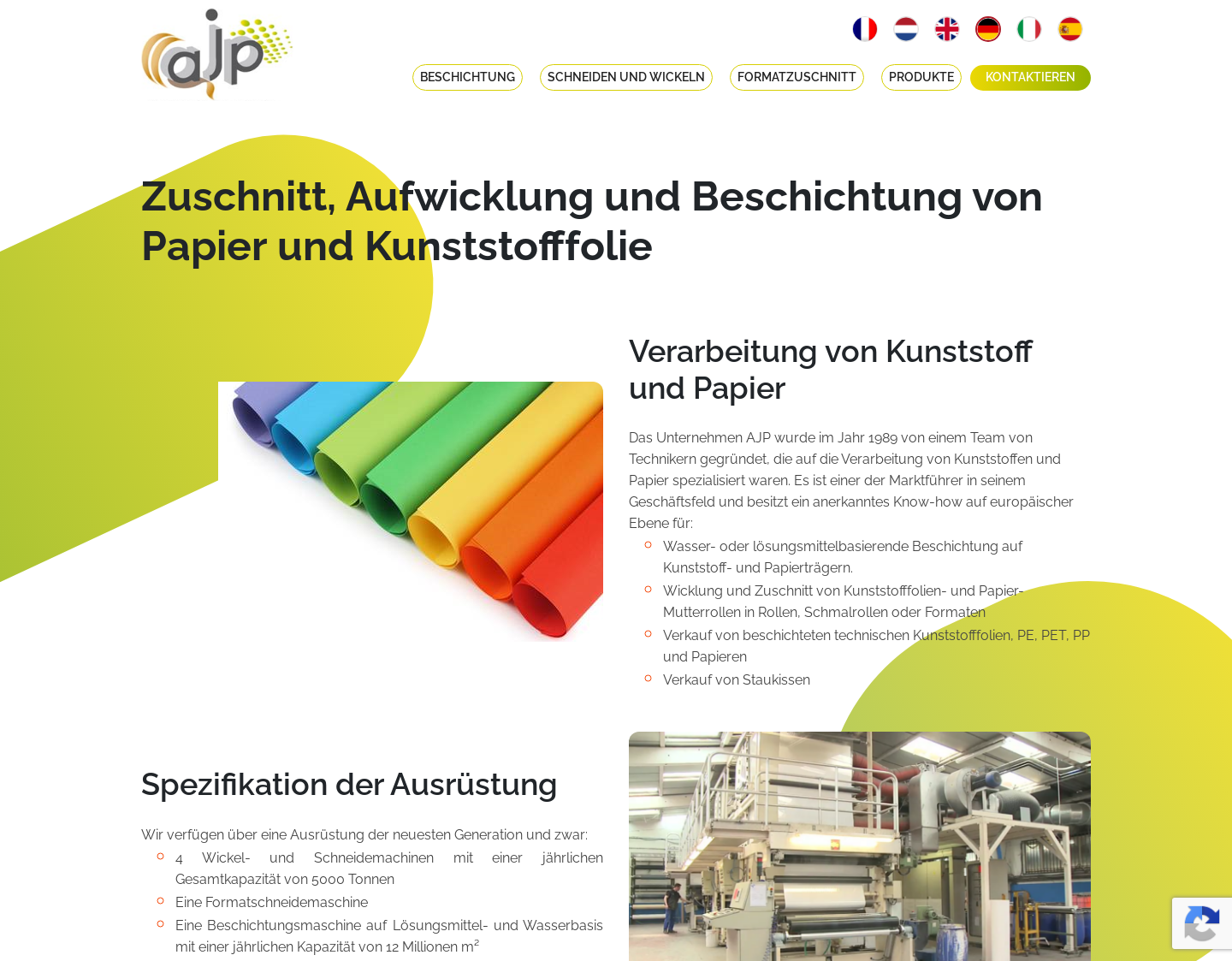 Aktuelle Website-Vorschau von AJP
