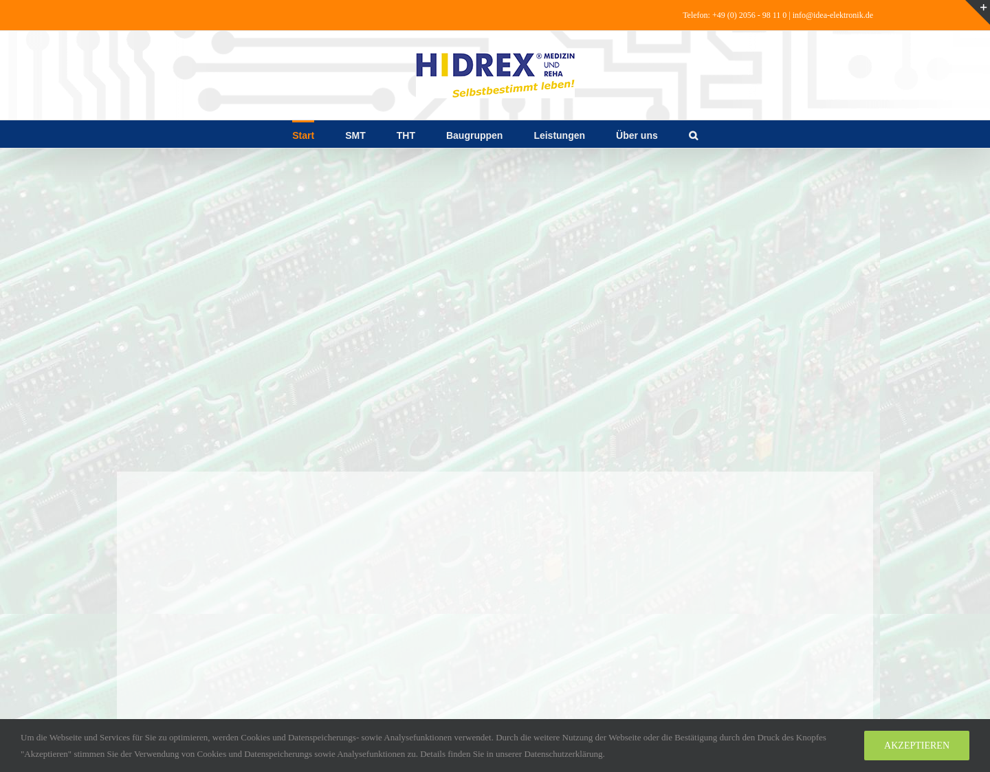 Aktuelle Website-Vorschau von IDEA Elektronik Systeme GmbH