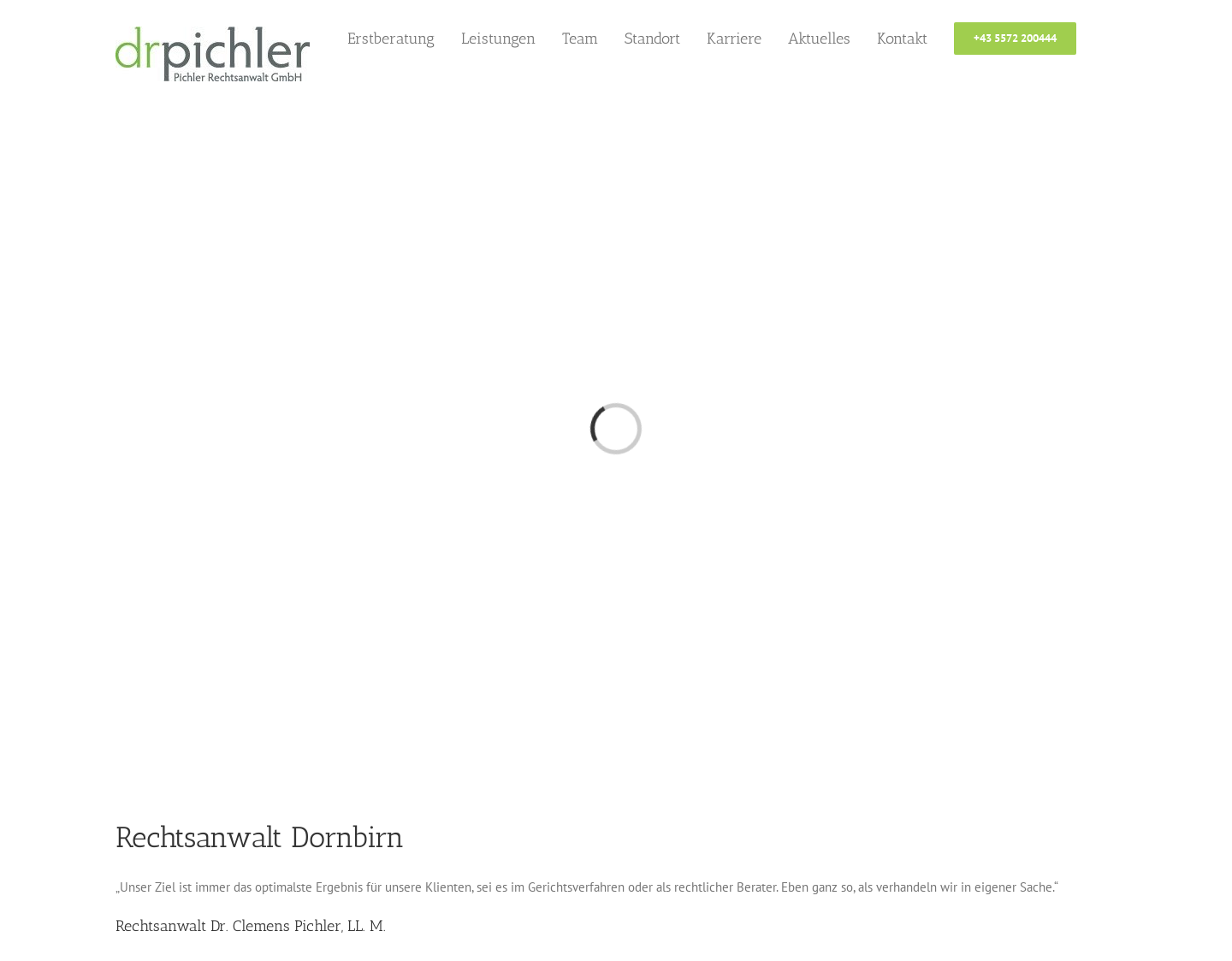 Aktuelle Website-Vorschau von Anwaltskanzlei Dr. Pichler