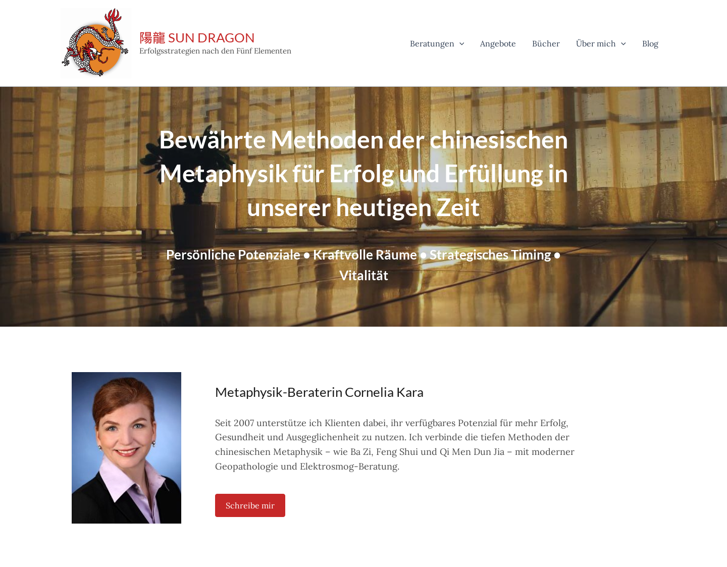 Aktuelle Website-Vorschau von Sun Dragon - Lebens- und Wohnberatung