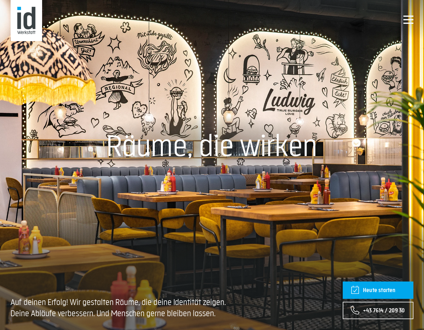 Aktuelle Website-Vorschau von id Werkstatt