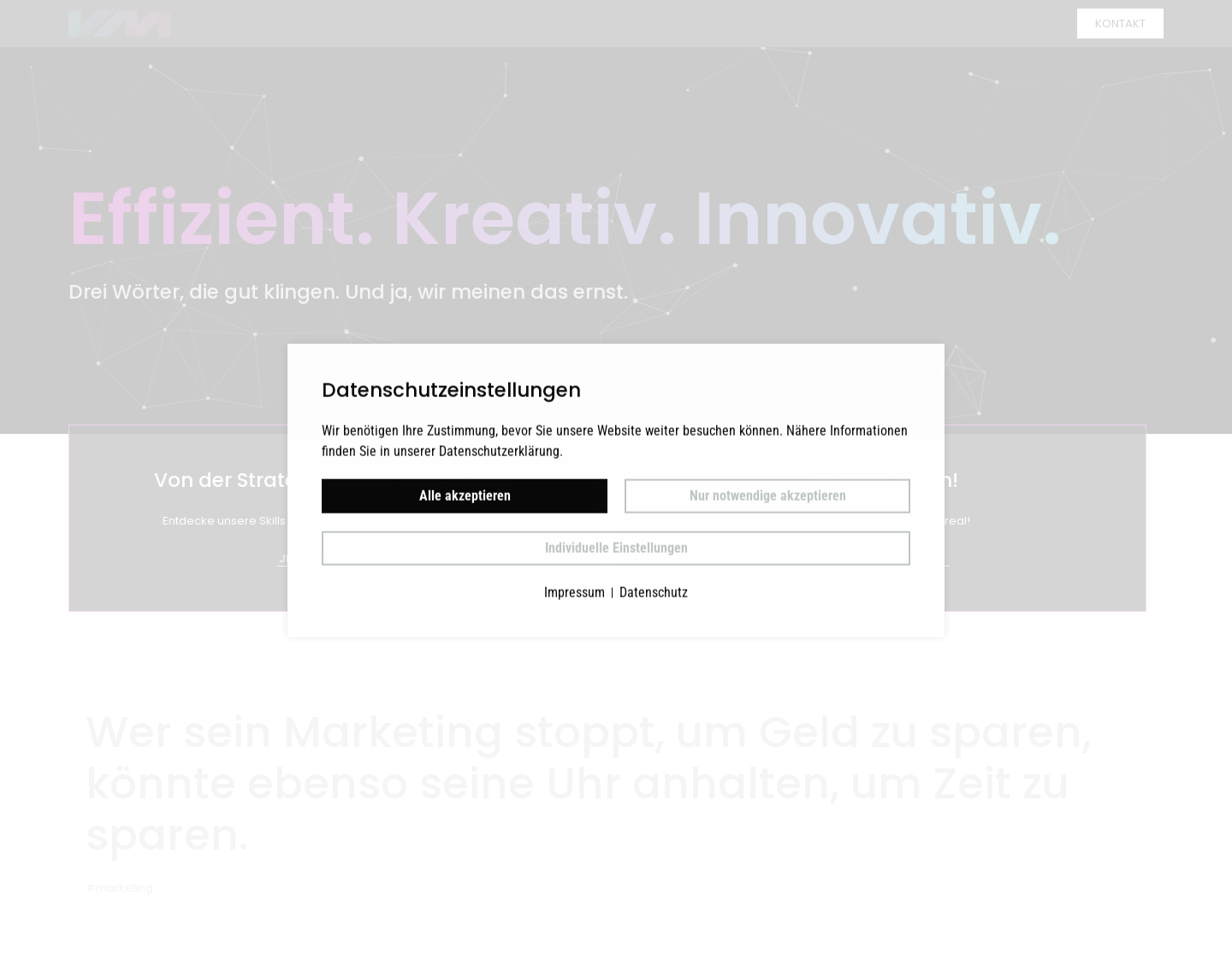 Aktuelle Website-Vorschau von Visionenmaler.de Webdesign mit Visionen
