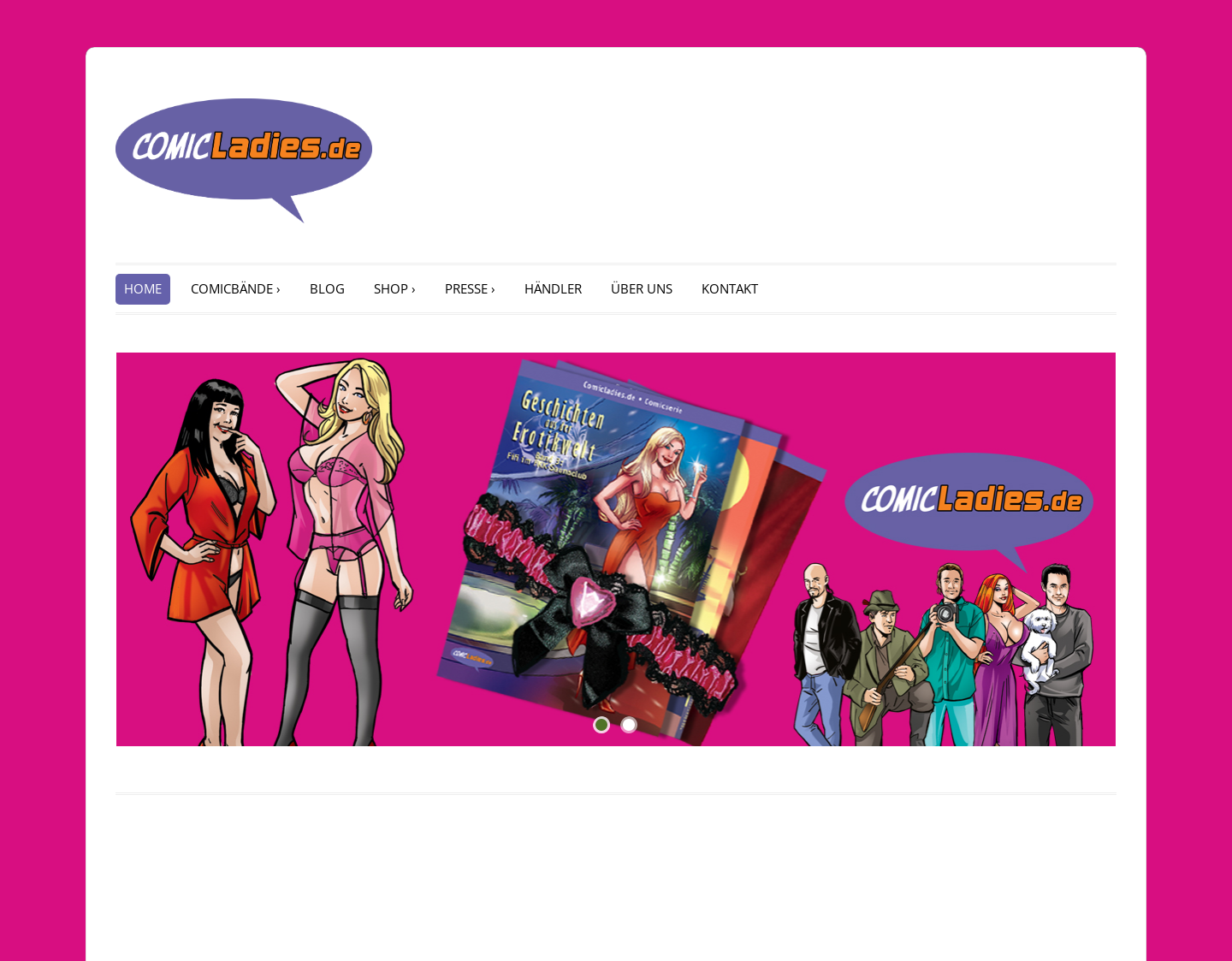 Aktuelle Website-Vorschau von Erotische Comics