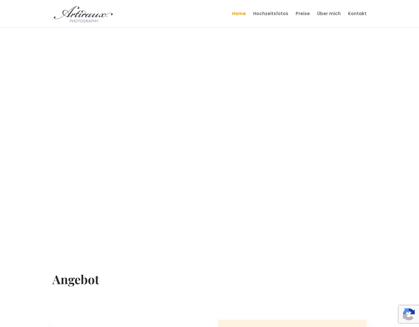 Aktuelle Website-Vorschau von Artiraux – exklusive Hochzeitsfotografie