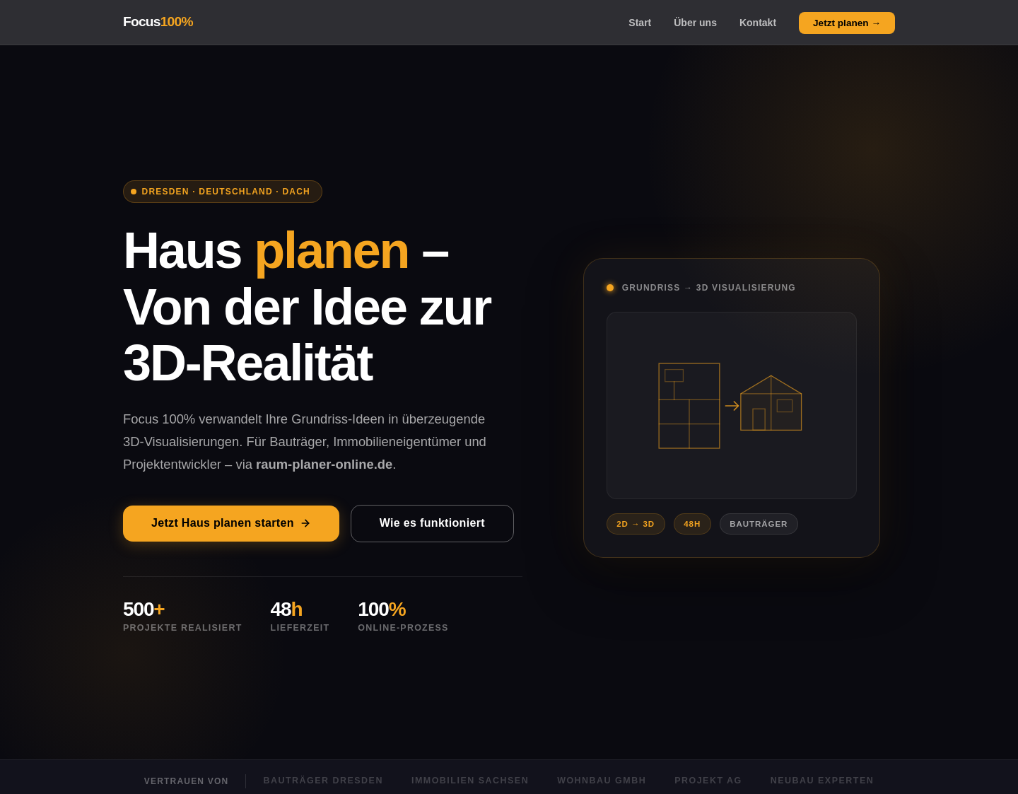 Aktuelle Website-Vorschau von Webdesign und SEO in Hamburg von Focus 100