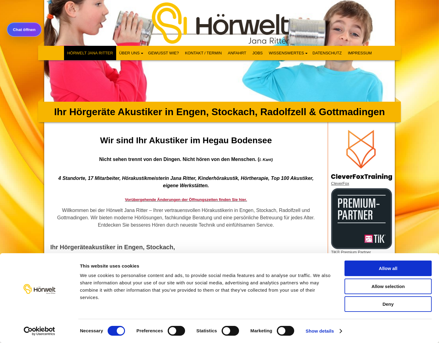 Aktuelle Website-Vorschau von Hörwelt Jana Ritter