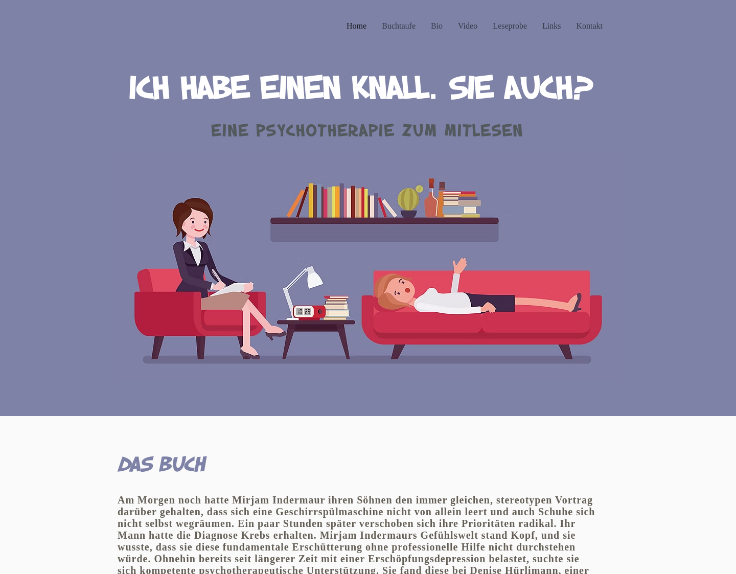 Aktuelle Website-Vorschau von Psychotherapie zum Mitlesen