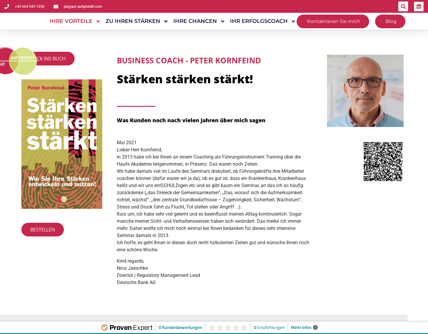 Aktuelle Website-Vorschau von Gut Aufgestellt