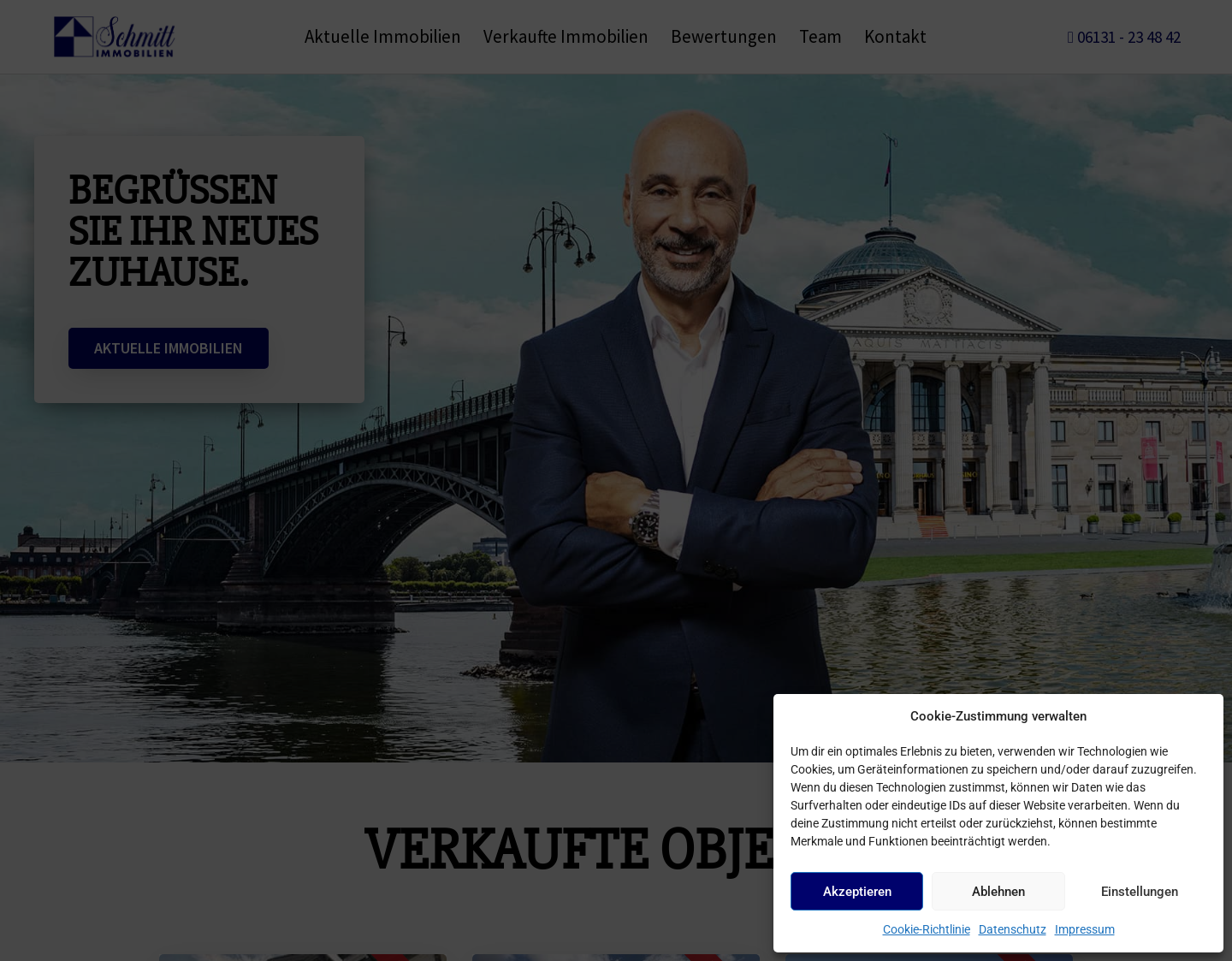 Aktuelle Website-Vorschau von Schmitt Mainz