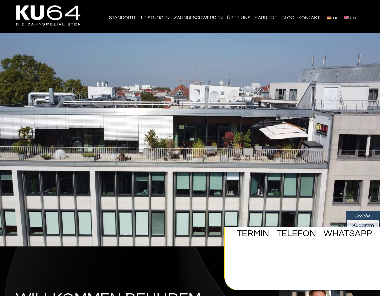 Aktuelle Website-Vorschau von KU64 Dr. Ziegler & Partner Zahnärzte