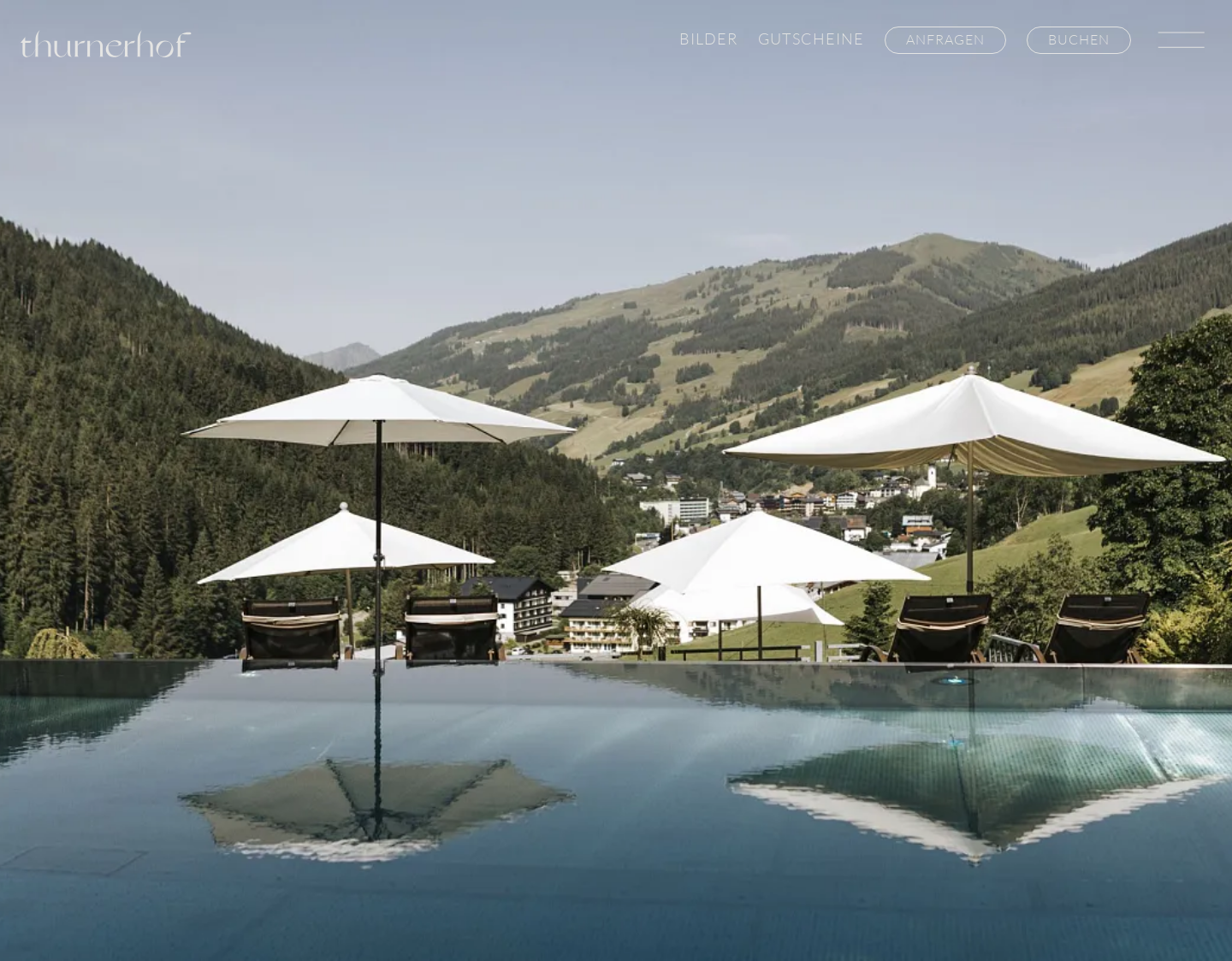 Aktuelle Website-Vorschau von Hotel-Appartements Thurnerhof