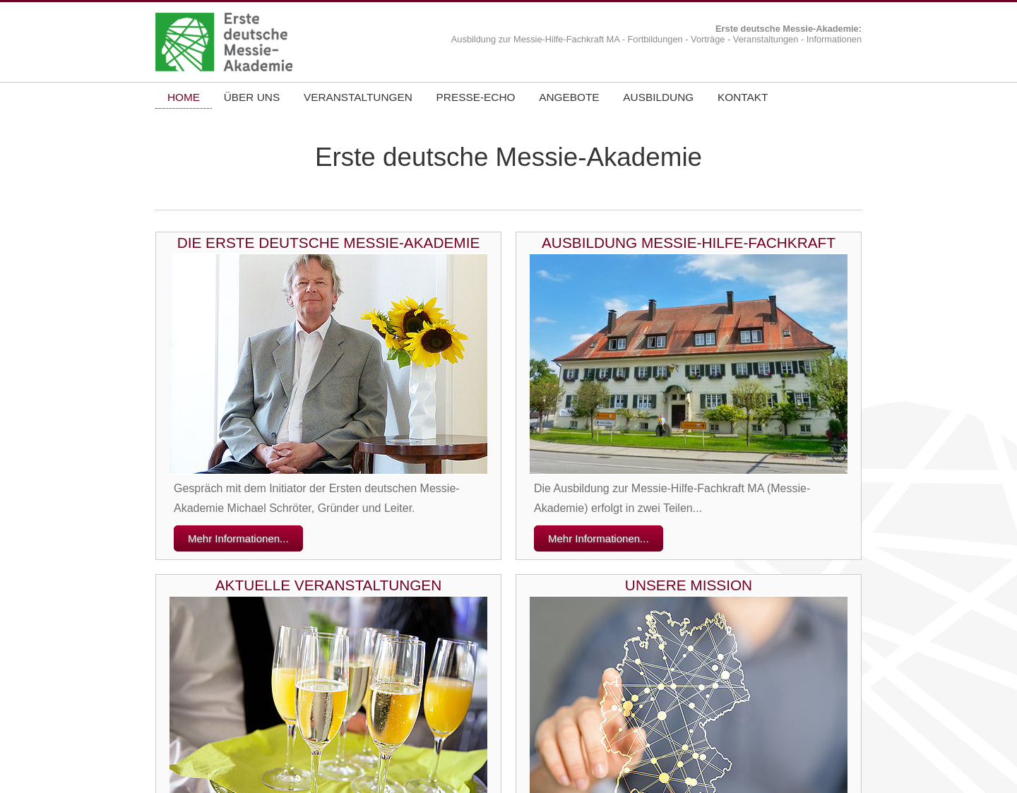 Aktuelle Website-Vorschau von Erste deutsche Messie-Akademie