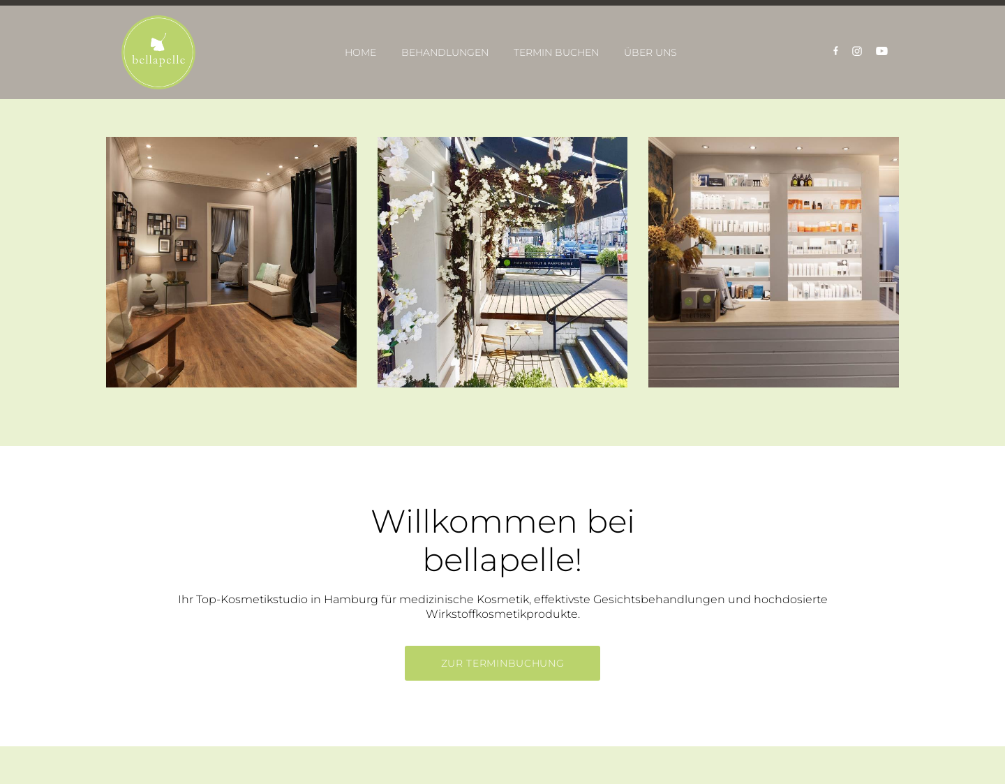 Aktuelle Website-Vorschau von bellapelle Kosmetikstudio & Kosmetik-Onlineshop