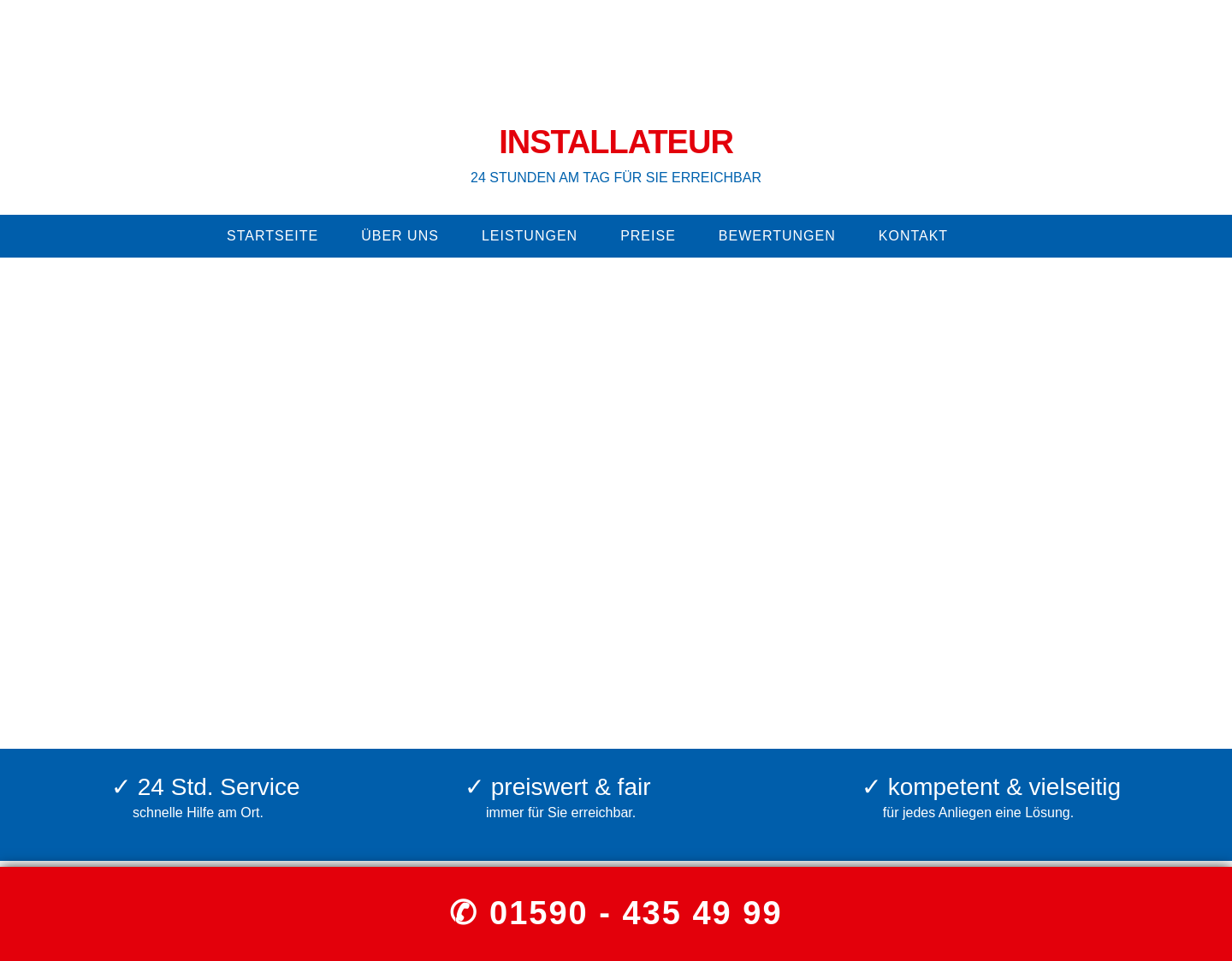 Aktuelle Website-Vorschau von Installateur Notdienst