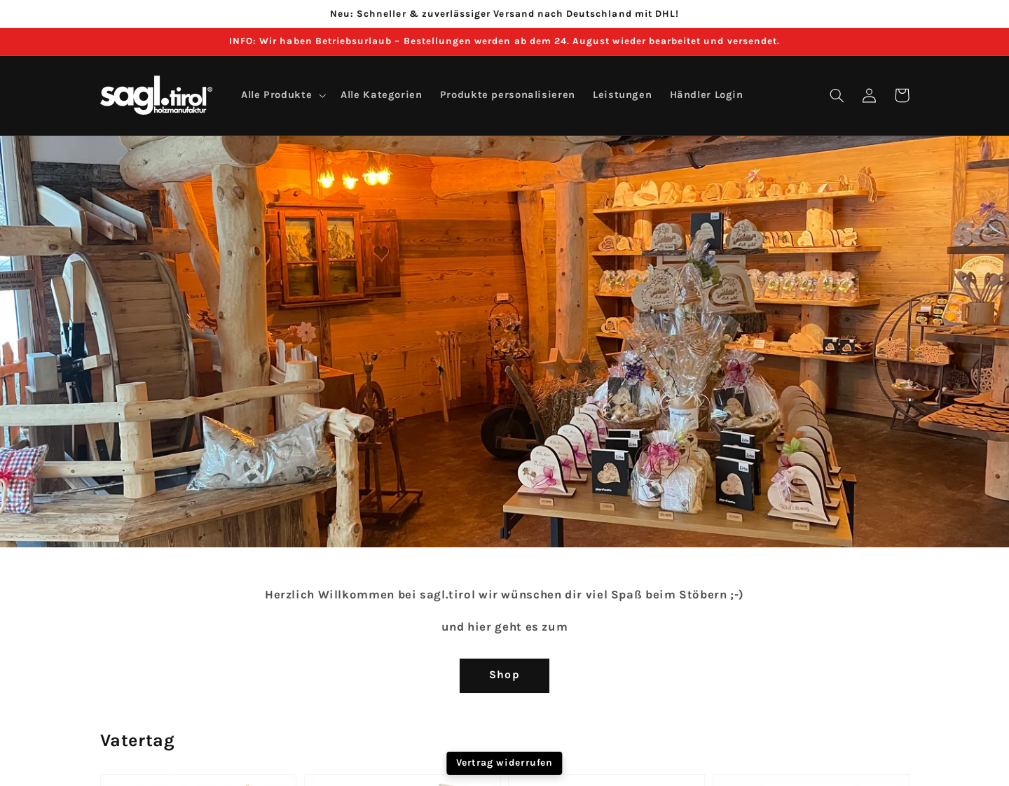 Aktuelle Website-Vorschau von Piece of Austria