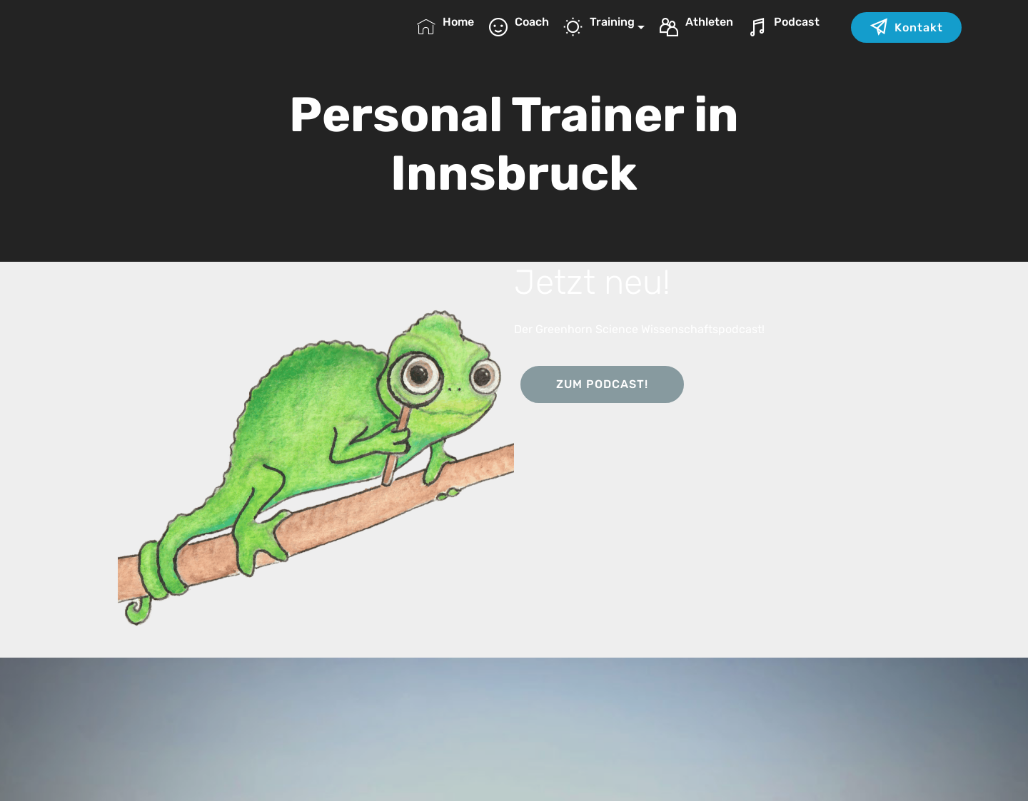Aktuelle Website-Vorschau von Personal Trainer in Innsbruck