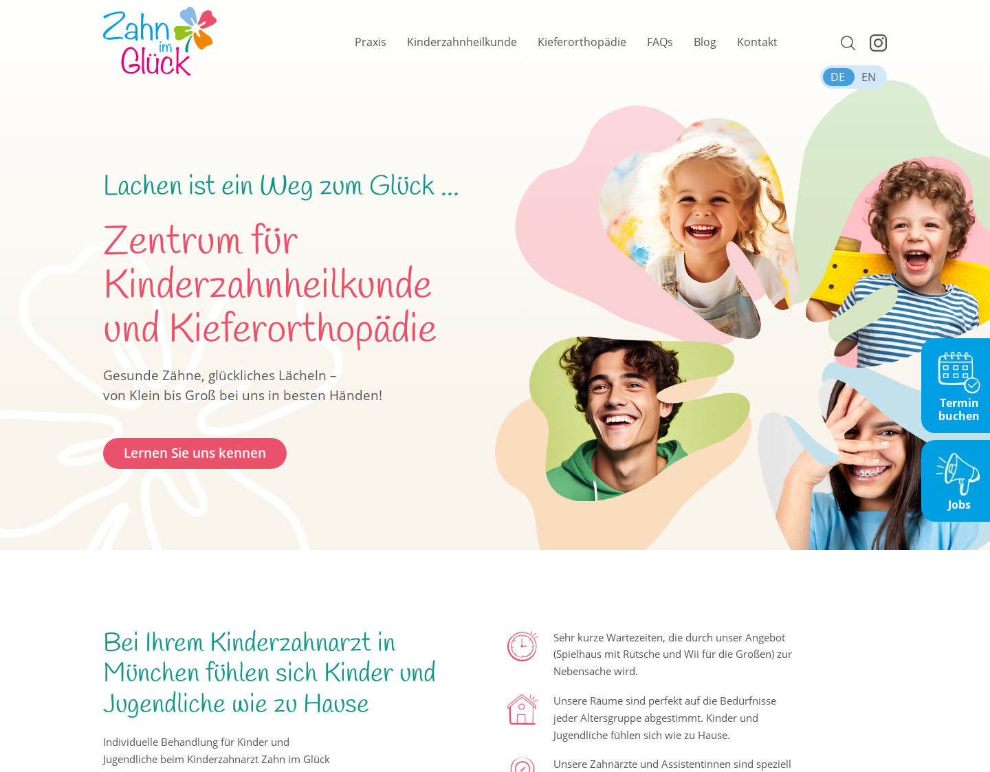 Aktuelle Website-Vorschau von MVZ Zahn im Glück - Zentrum für Kinderzahnheilkund