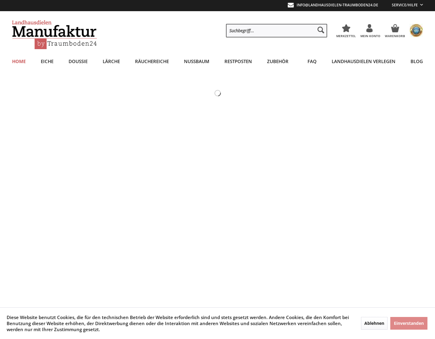 Aktuelle Website-Vorschau von Landhausdielen Manufaktur