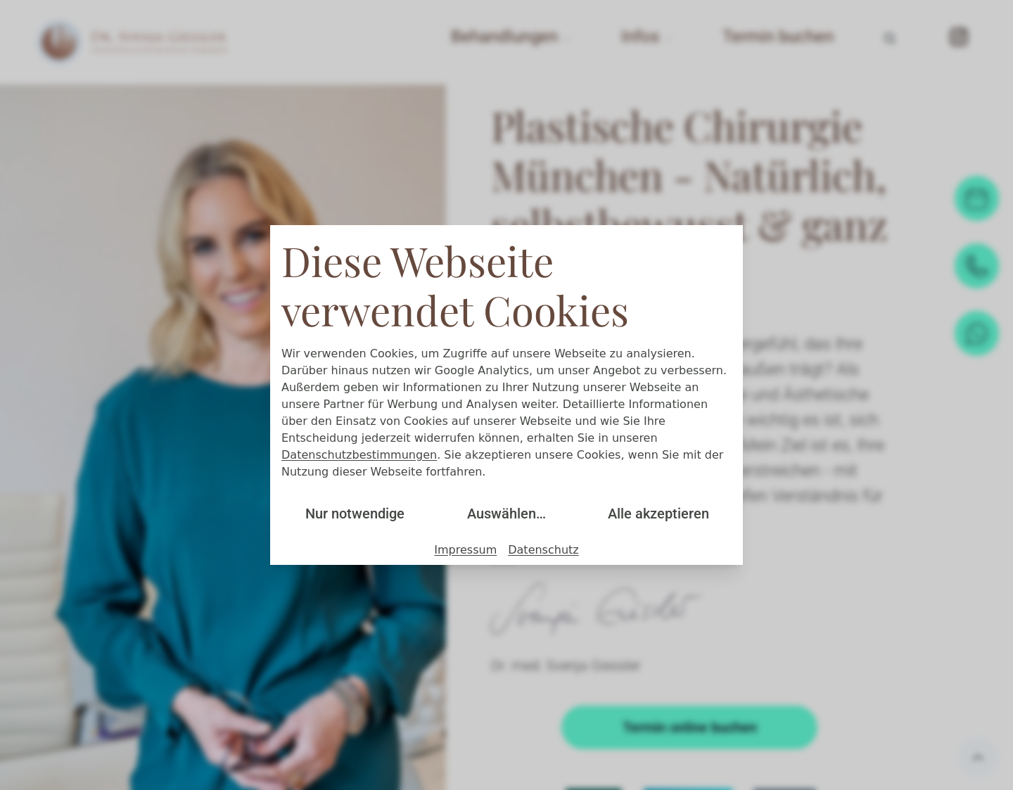 Aktuelle Website-Vorschau von Ästhe­tik in Mün­chen - Dr.Dominik von Luko­w