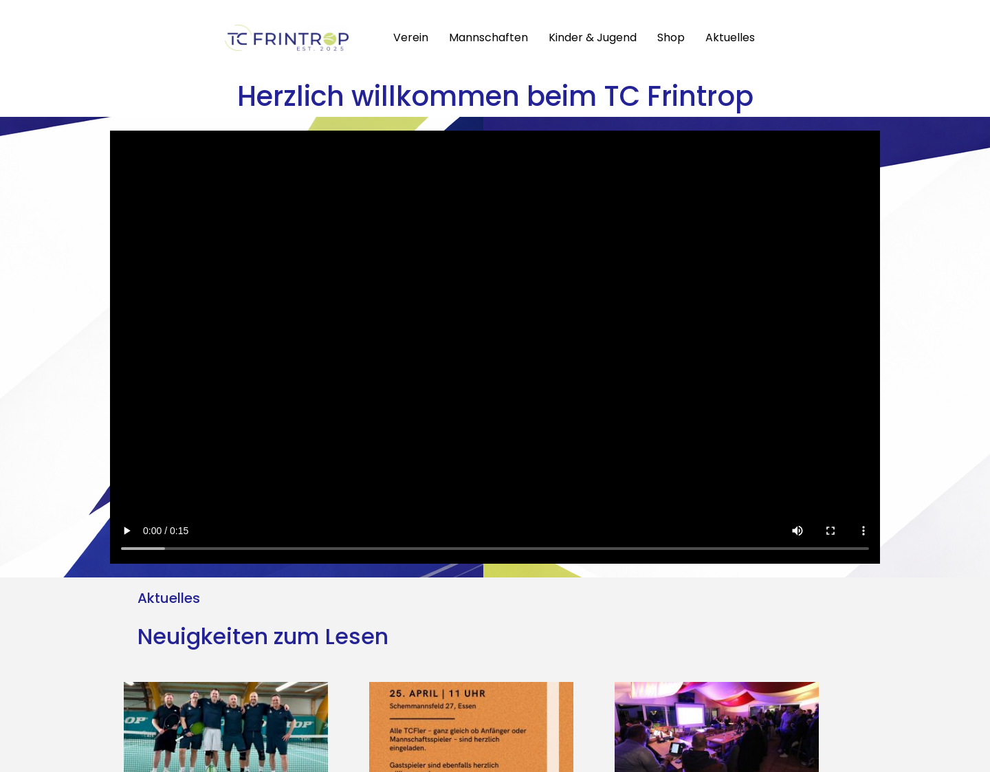 Aktuelle Website-Vorschau von TBF03 Tennis | Tennisabteilung Turnerbund Essen