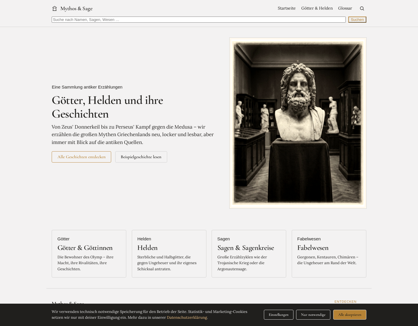 Aktuelle Website-Vorschau von Griechische Mythologie