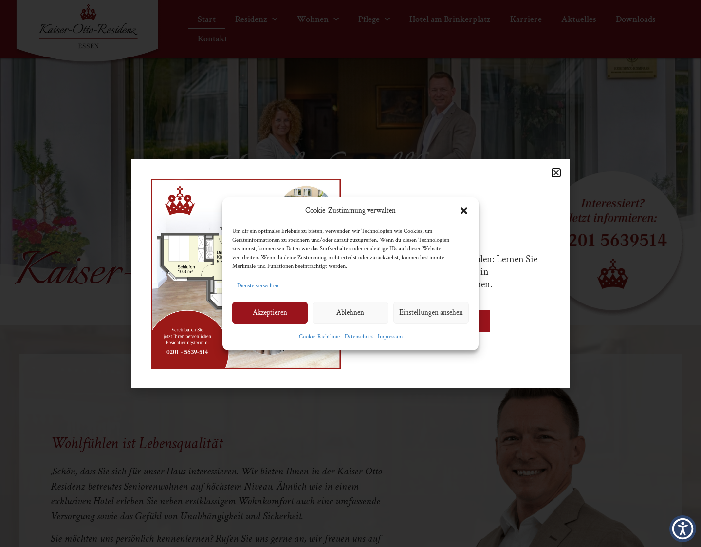 Aktuelle Website-Vorschau von Kaiser-Otto-Residenz Essen GmbH