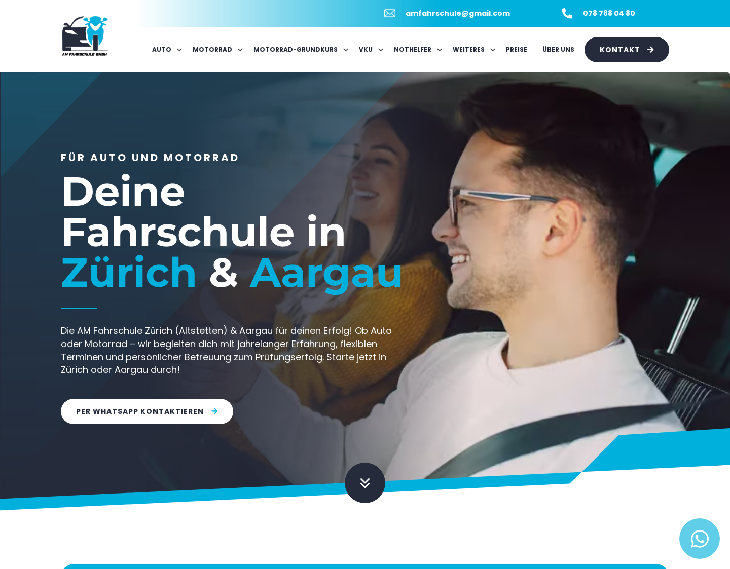 Aktuelle Website-Vorschau von AM Fahrschule GmbH