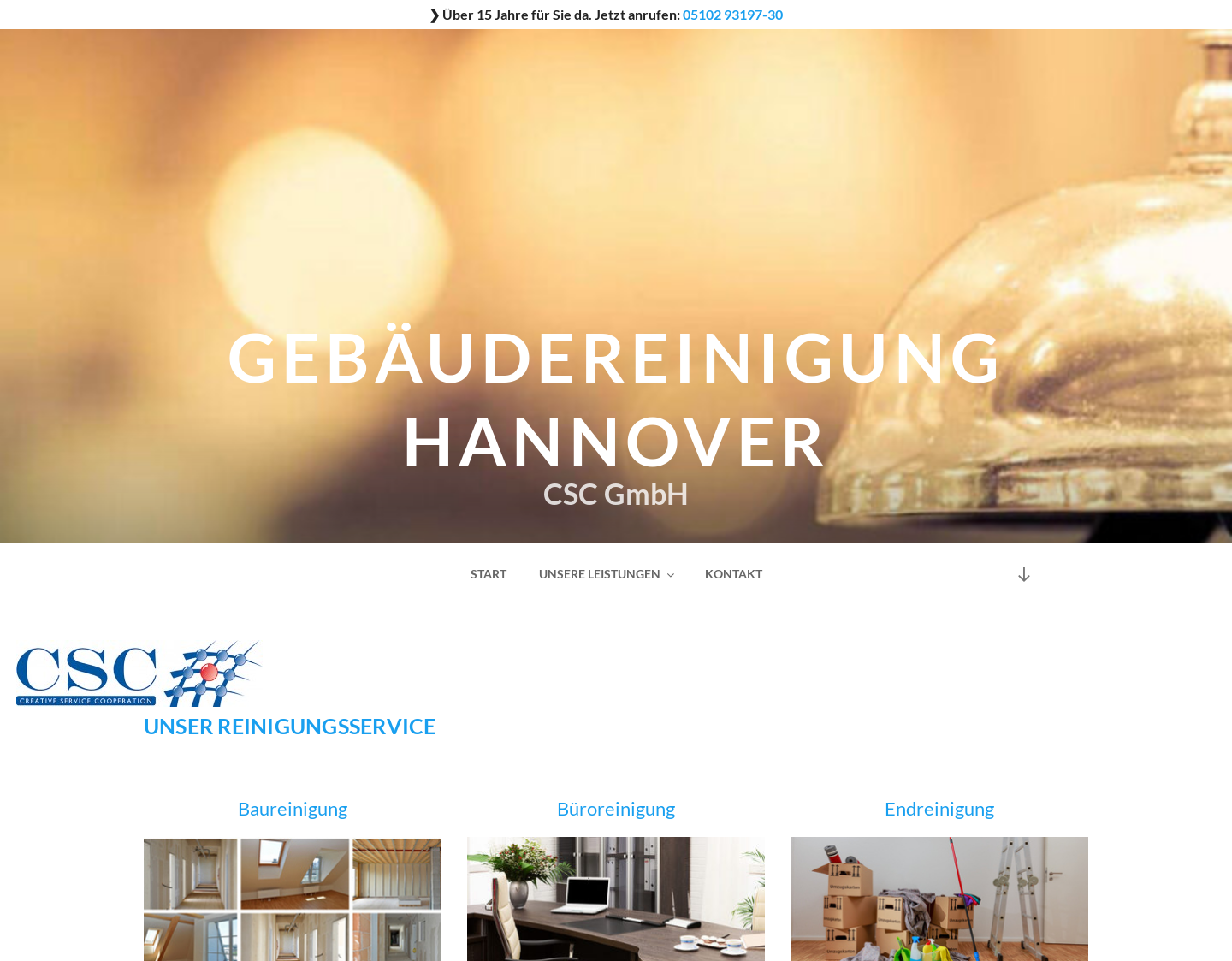 Aktuelle Website-Vorschau von Gebäudereinigung Hannover - Huthmann GmbH