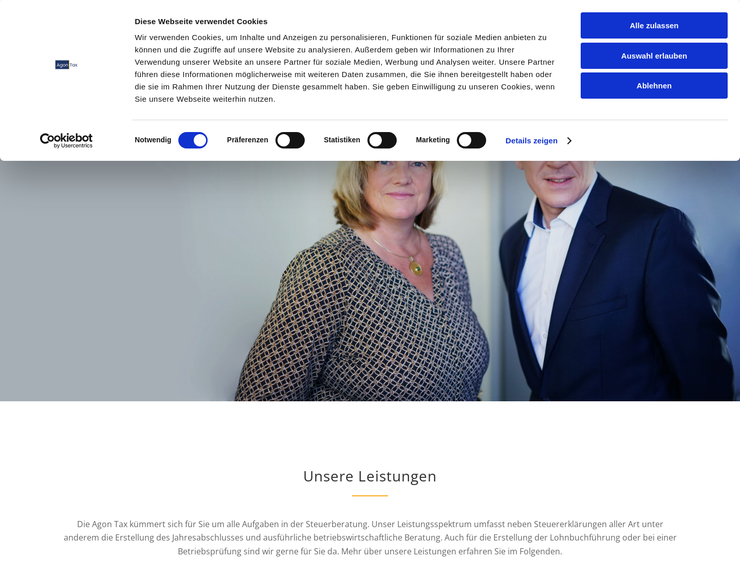 Aktuelle Website-Vorschau von Agon Tax Steuerberatungsgesellschaft mbH