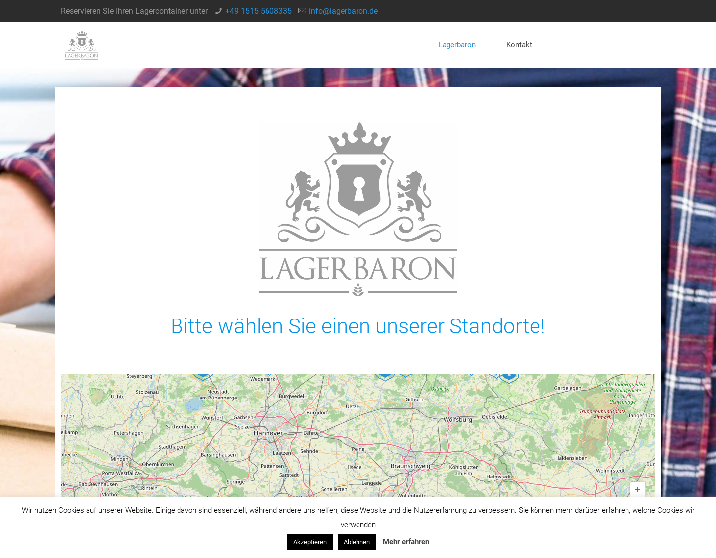 Aktuelle Website-Vorschau von Lagerbaron GmbH