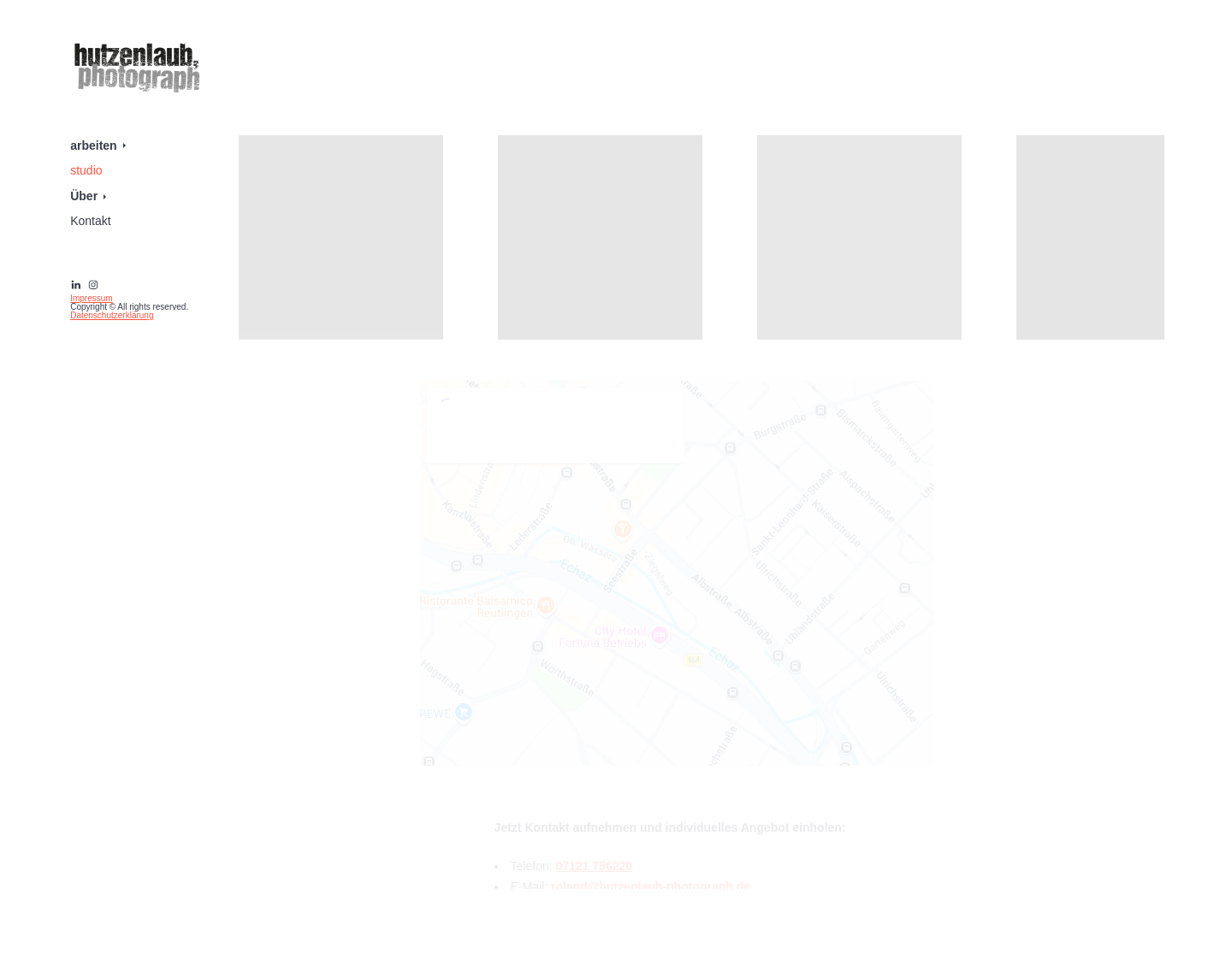 Aktuelle Website-Vorschau von Fotograf Hutzenlaub