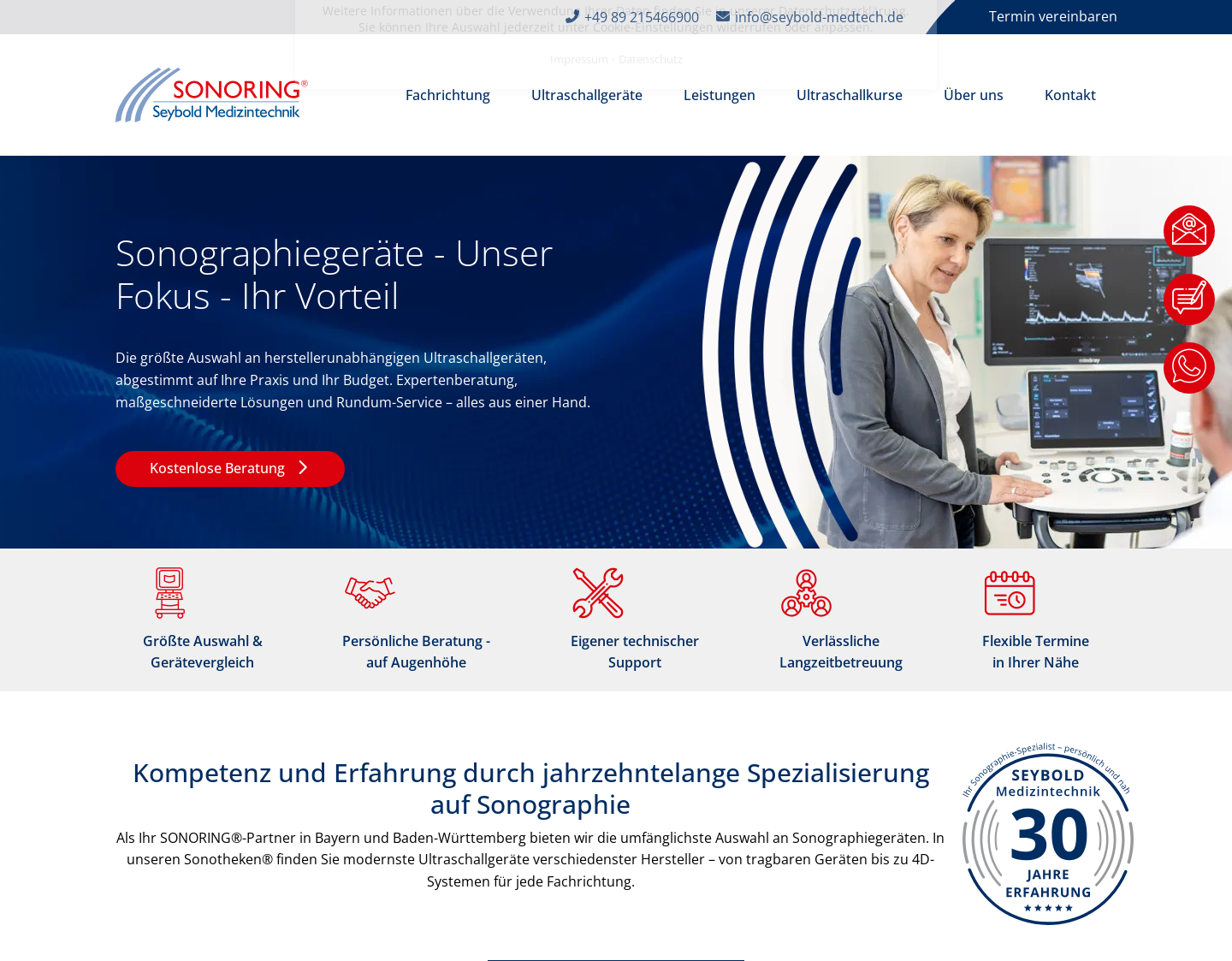 Aktuelle Website-Vorschau von Seybold Medizintechnik e.K.