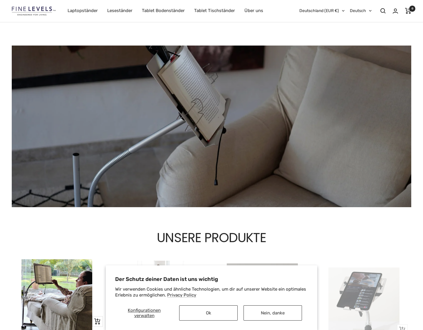Aktuelle Website-Vorschau von Finelevels Engineering