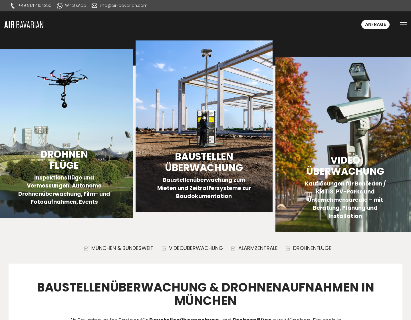Aktuelle Website-Vorschau von Air Bavarian GmbH