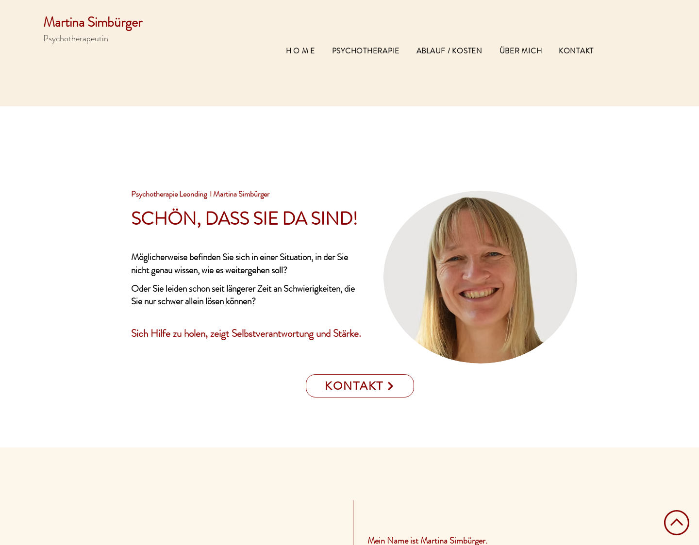 Aktuelle Website-Vorschau von Psychotherapie Linz Leonding