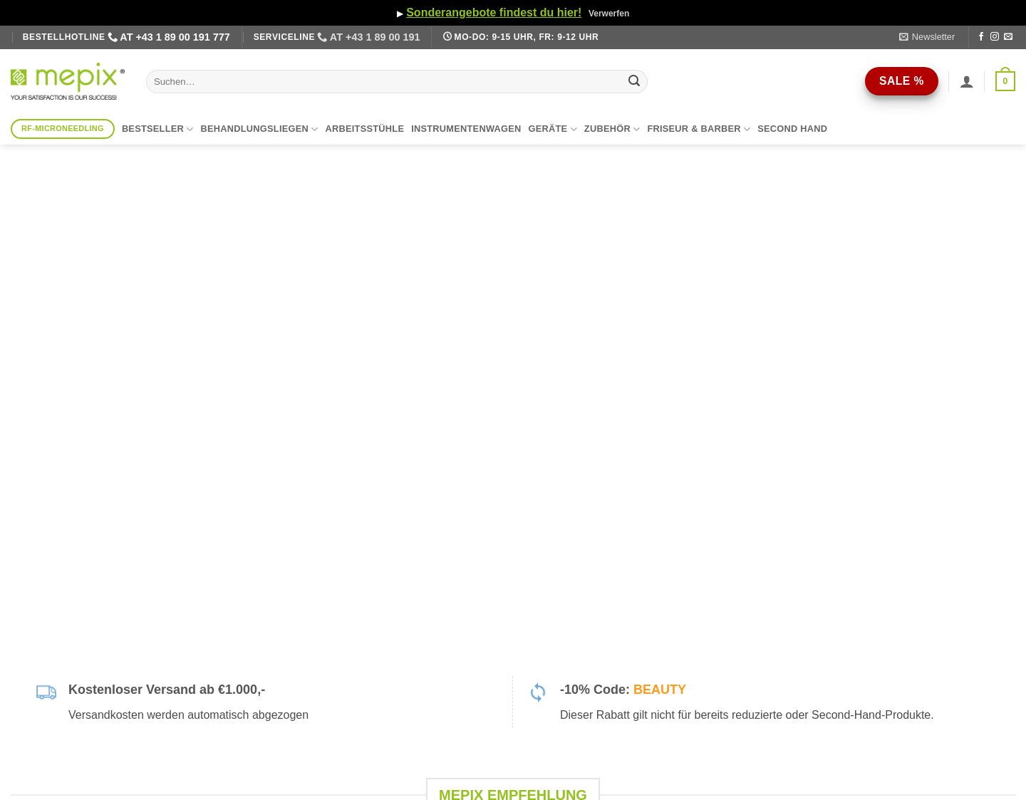 Aktuelle Website-Vorschau von Kosmetikliege